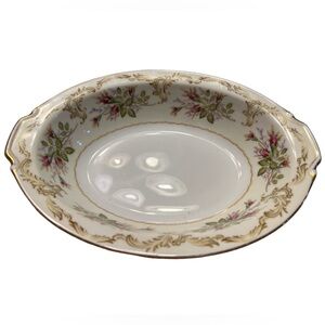KINGS COURT CHINA OVAL VEGETABLE SERVING BOWL - ROSE BUD PATTERN - JAPAN
